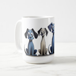 4 Hunde Tasse