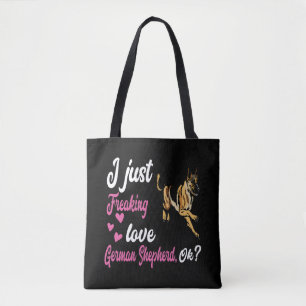 4 Ich friere nur die Liebe Deutscher Schäferhund O Tasche