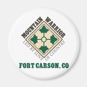 4. Identifikations-GebirgsKrieger Fort Carson Magnet