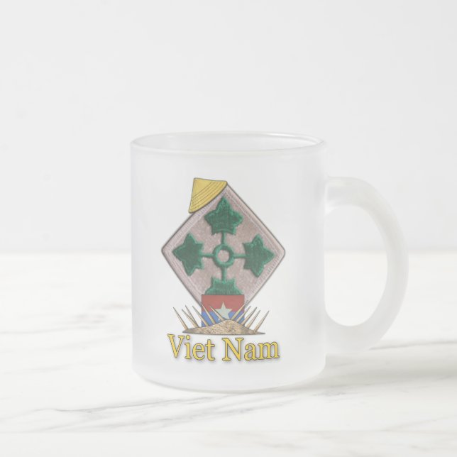 4. INF DIV Infanterieabteilung Vietnamkrieg Mattglastasse (Rechts)