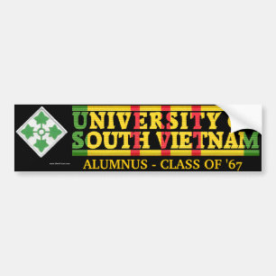4. Inf. Div. - U des Südvietnam-Schüler-Aufklebe Autoaufkleber