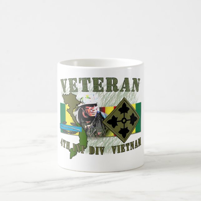 4. Inf Div-Vietnam (mit CIB) Kaffeetasse (Mittel)