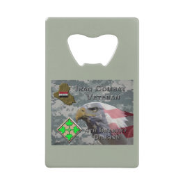 4. Infanterie Div Irak Combat Veteran Geldbeutel Flaschenöffner
