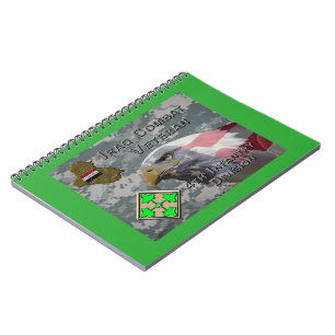 4. Infanterie Div Irak Combat Veteran Notizblock