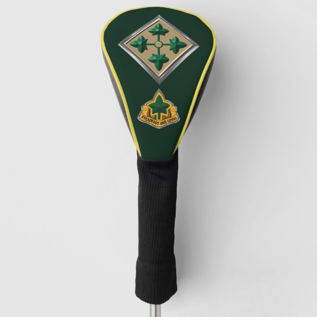 4. Infanterie Div Patch Insignien Golf Headcover (Vorderseite)