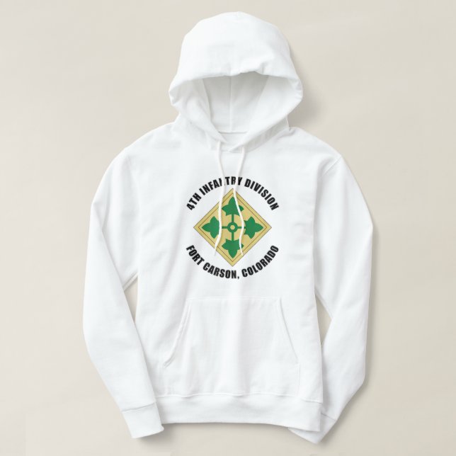 4. Infanterie Division Fort Carson Colorado Emblem Hoodie (Design vorne)