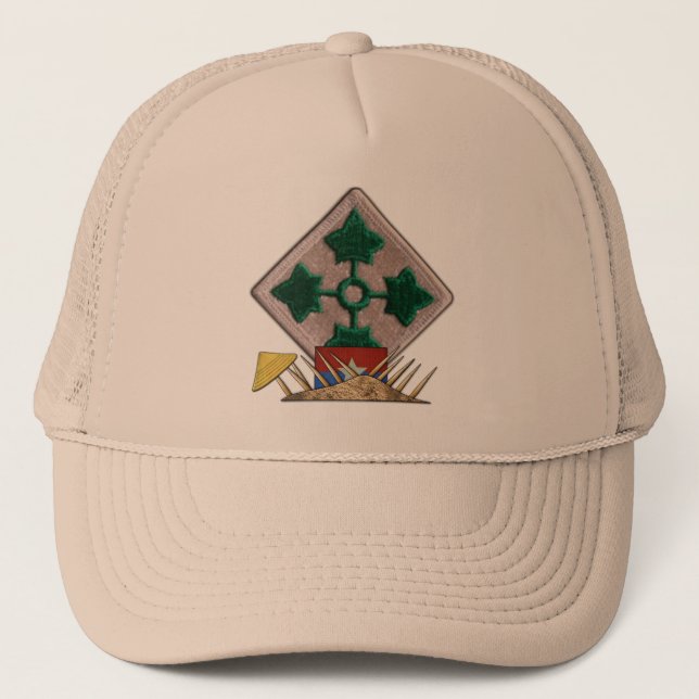 4. Infanterie-Division vietnam "Kriegswesen" Truckerkappe (Vorderseite)