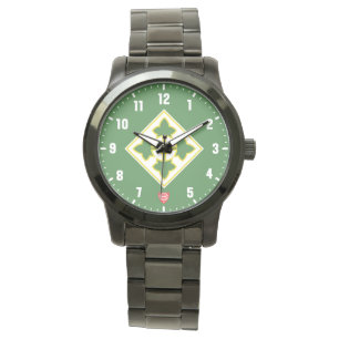 4. Infanterie "Ivy" Division Stainless Steel Armbanduhr