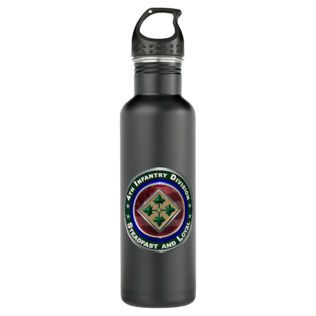 4. Infanterieabteilung Keepake Watch Edelstahlflasche (Vorderseite)