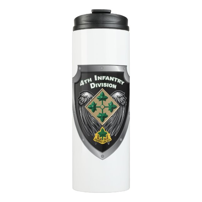 4. Infanterieabteilung "Steadfast and Loyal" Gesch Thermosbecher (Vorderseite)