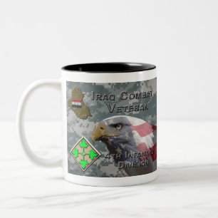 4. Infanteriedivision Irak Kampfveteran Zweifarbige Tasse