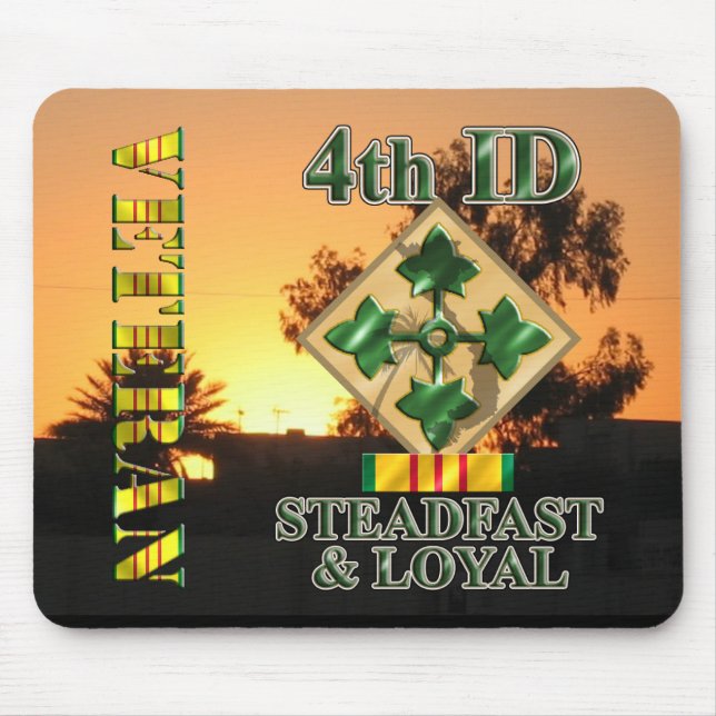 4. Infanteriedivision-Vietnam-Veteran Mousepad (Vorne)