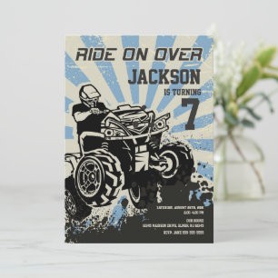 4 Invitation à l'anniversaire de la roue / Motocro