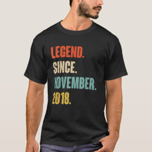 4 Jahre alt 4. Geburtstag seit 20. November T-Shirt
