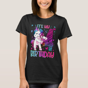 4 Jahre alt Einhorn Blüte 4. Geburtstag Mädchen Un T-Shirt