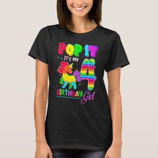 4 Jahre alt Einhorn Es ist mein 4. Geburtstag Mädc T-Shirt