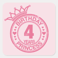 4 Jahre - GeburtstagsPrinzessin - rosa
