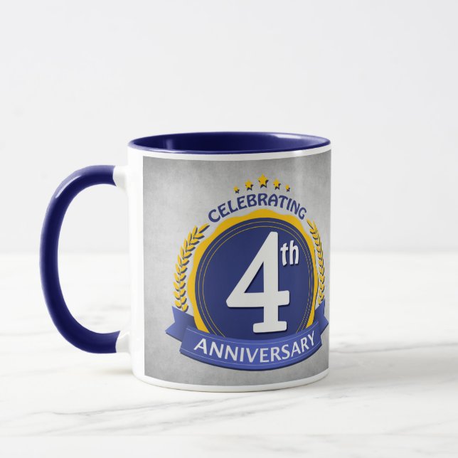 4 Jahre Kaffeepause Tasse (Links)