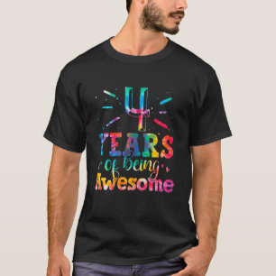 4 Jahre Phantastische Gefärbte Krawatte 4 Jahre a T-Shirt