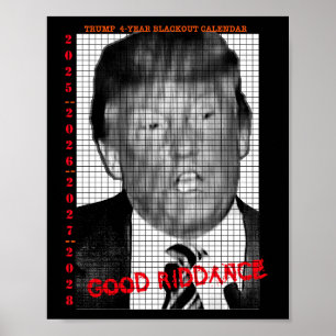 4-JAHRES-TRUMP-SPERRE-KALENDER POSTER