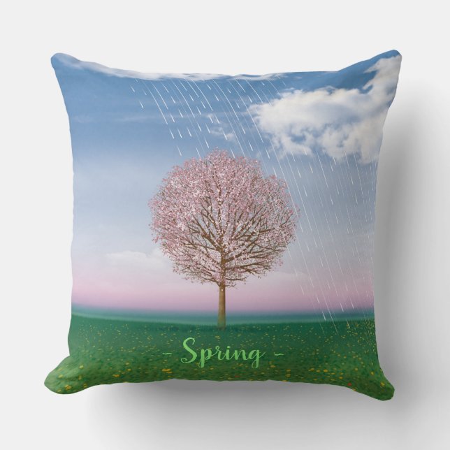 4 Jahreszeiten Design Kissen SPRING / AUTUMN (Vorderseite)