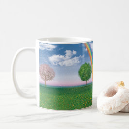 4-Jahreszeiten Kunstwerke Kaffeemaschine Tasse