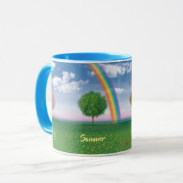 4 Jahreszeiten Textarten Kaffee Tasse