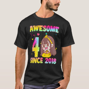 4-jährige Mädchen Teens Koreanische niedliche Mädc T-Shirt