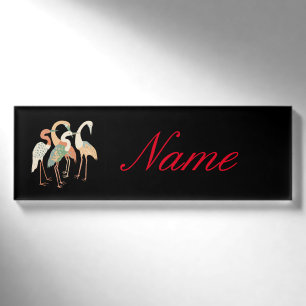 4 Japanische Krane Thunder_Cove Namenschild