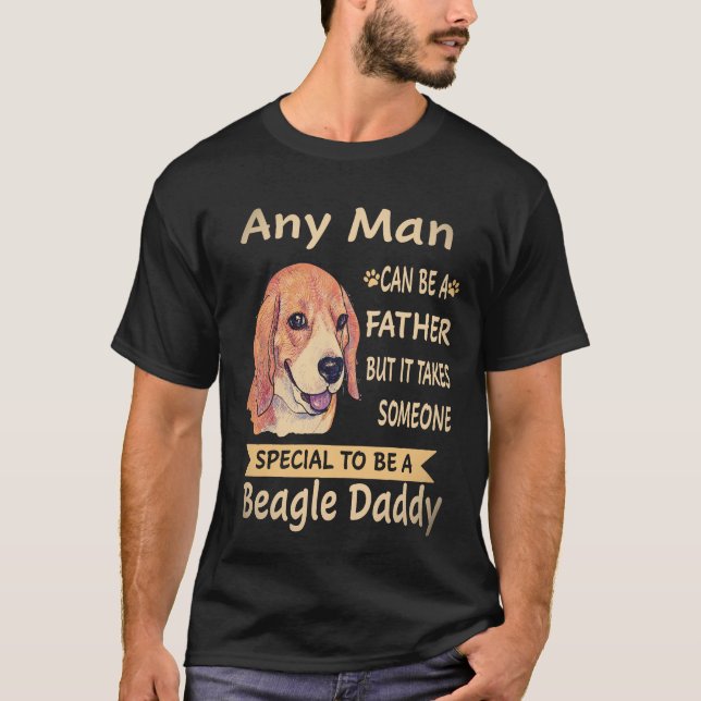 4 Jeder Mann - Beagle Daddy Beagle T-Shirt (Vorderseite)