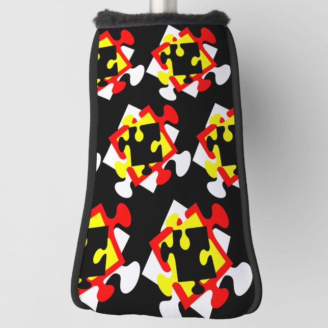 4 Jigsaw Pieces Golf Headcover (Rotieren 90)