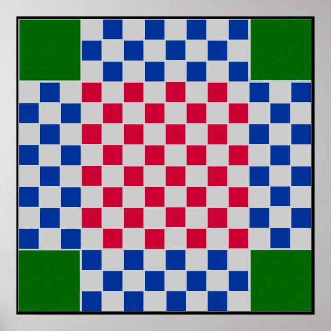 4 Joueur - grille du tableau de bord d'échecs (~1" (Devant)