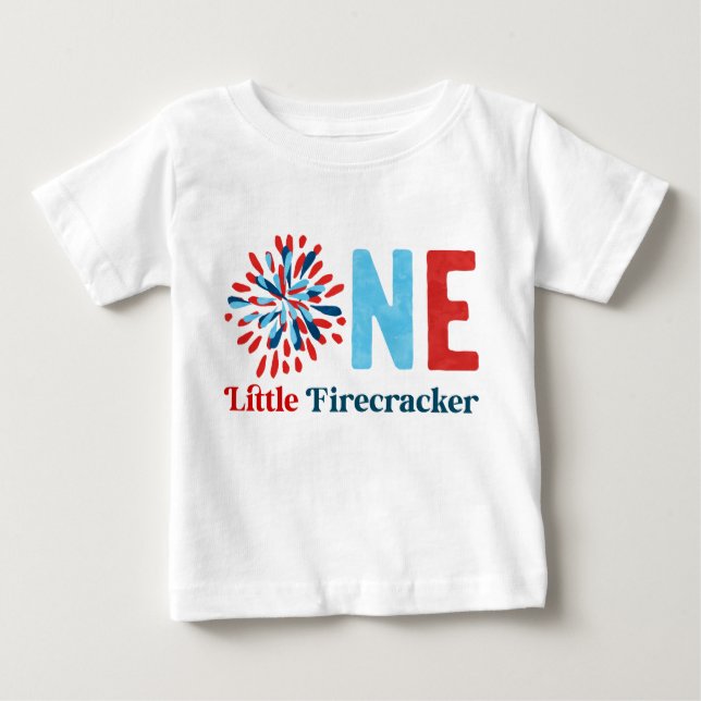 4 juillet 1er anniversaire T-shirt bébé (Devant)