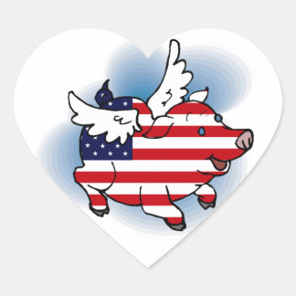 4 juillet - 4 juillet Stickers Patriotique Flying 