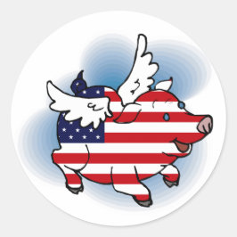 4 juillet - 4 juillet Stickers Patriotique Flying