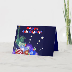 4 juillet carte de voeux