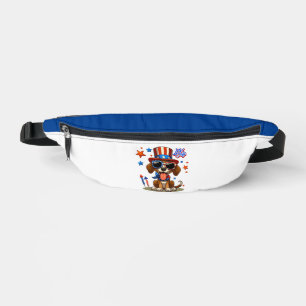 4 juillet chien/chiot mignon, patriotique