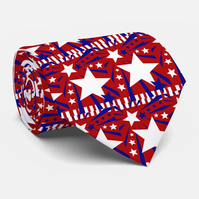 4 juillet cravate patriotique (Roulé)