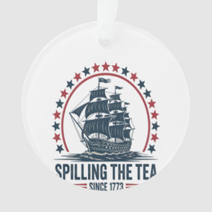 4 juillet Déverser Le Thé Depuis 1773 Quatrième De