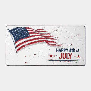 4 juillet - Drapeau américain artistique éclabouss