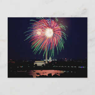 4 juillet Fireworks, Washington DC carte postale