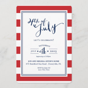 4 juillet invitation
