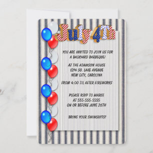 4 juillet invitation