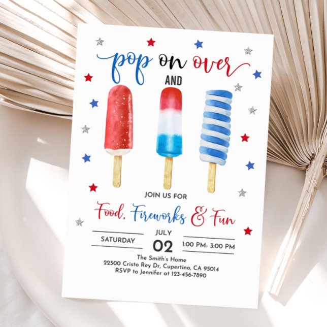 4 juillet Invitation Fête de l'Indépendance Invi (Créateur téléchargé)