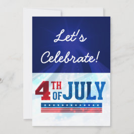 4 juillet invitations de la fête de l'indépendance