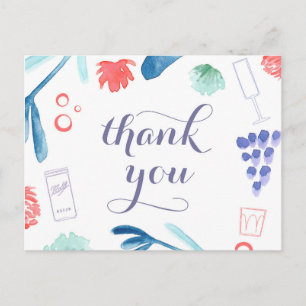 4 juillet merci carte postale, étoiles et rayures