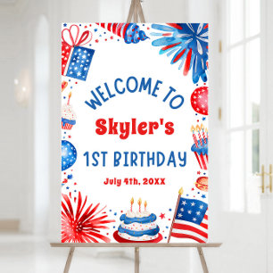 4 juillet Patriotique 1er anniversaire Affiche de 