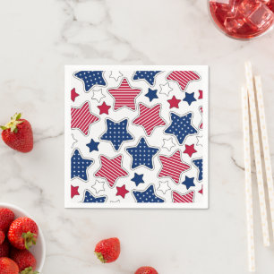 4 juillet serviettes en papier
