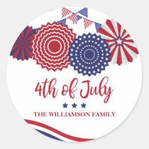 4 juillet Stickers du Jour de l'Indépendance