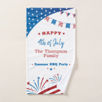 4 juillet Summer Party Rouge Blanc Bleu Patriotiqu